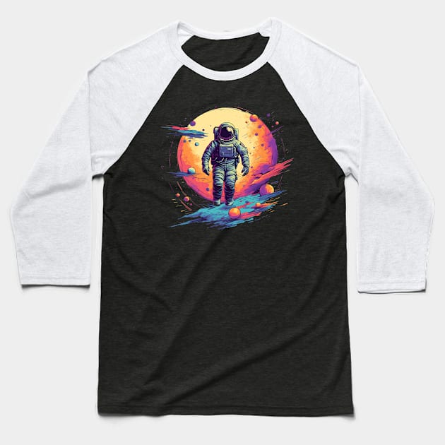 Astronaut in space classic tshirt Baseball T-Shirt by Kalico Design